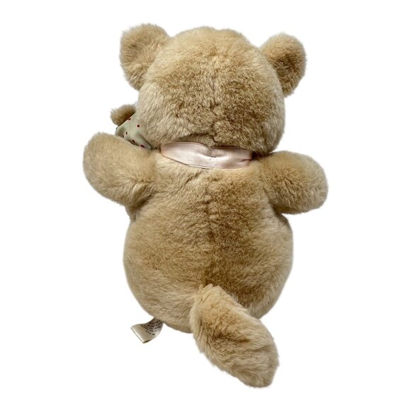 Sugar Loaf Mother Baby Pig Plush Stuffed Animal Pink Lace Polka Dot Dress Vtg - Picture 3 of 9